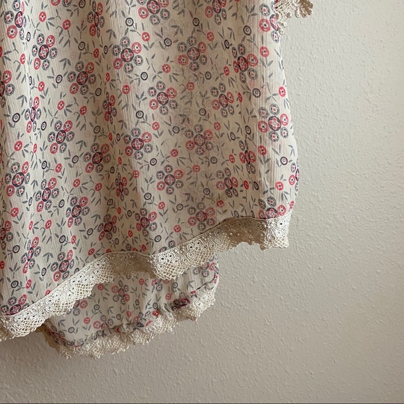 Free People Sheer Dolman Floral Top - Picture 3 of 5